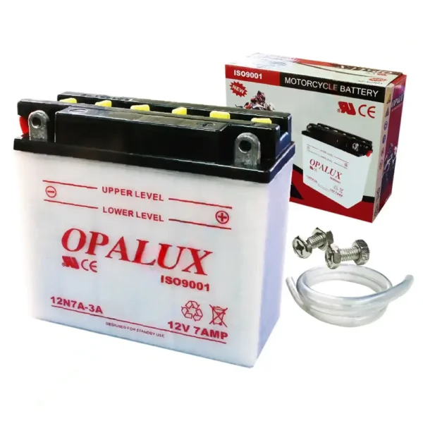 Bateria sellada 12V 7AH "Opalux" para motos y mototaxis