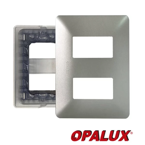 PLACA DOBLE SILVER "OPALUX" MASTER 200