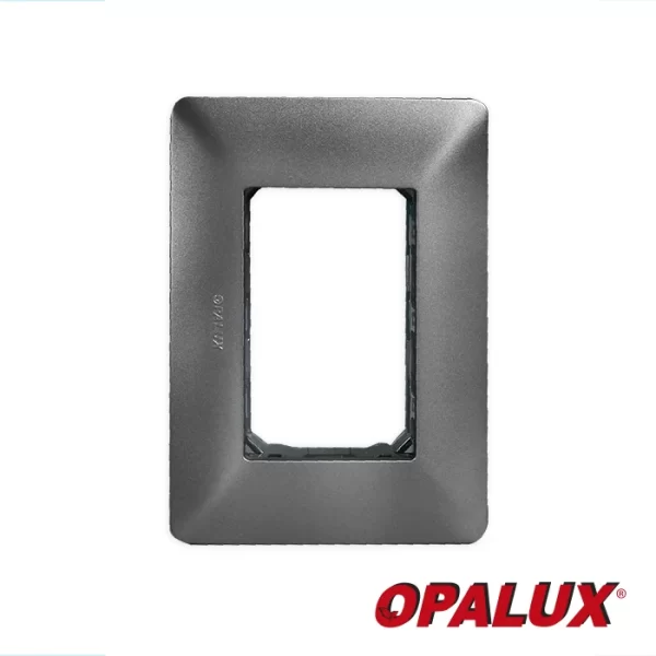 PLACA TRIPLE C/SOPORTE GRIS MATE "OPALUX" MASTER 200