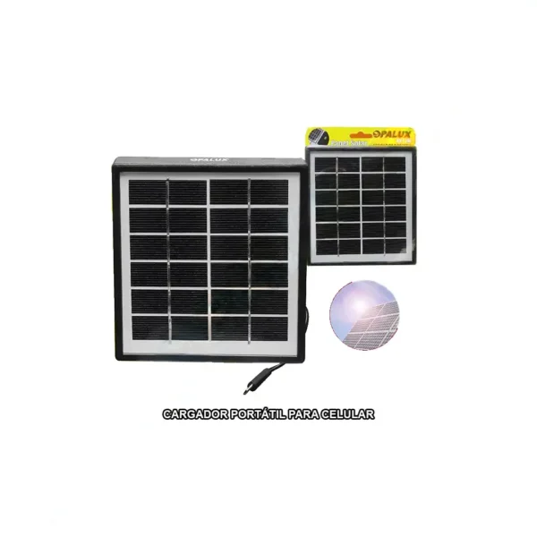 Panel Solar 1.7W 6v Cargador para celular con conexión micro USB para carga rápida de dispositivos digitales
