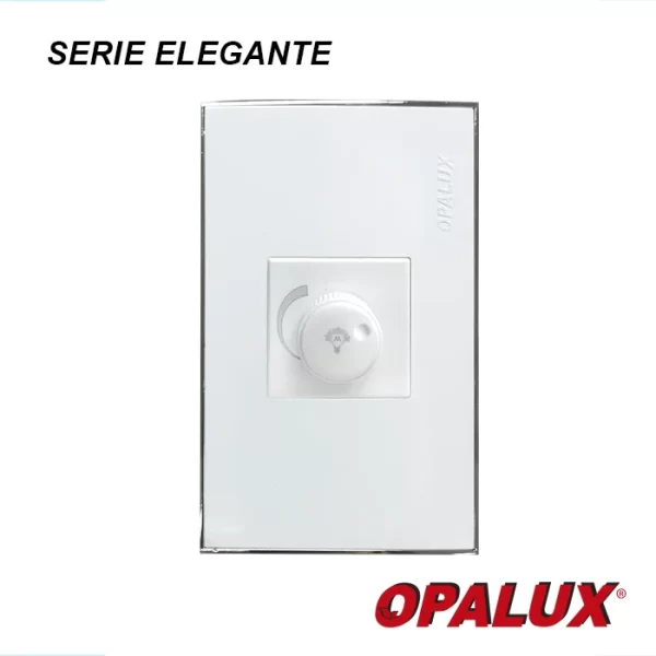 PLACA DIMMER "OPALUX" COLOR BLANCO MASTERX120