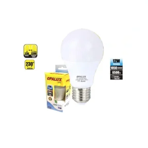 FOCO LED PARA CASA E27 12W OPALUX 6500K 220V 1050 LUMENES 25,000HRS LUZ BLANCA