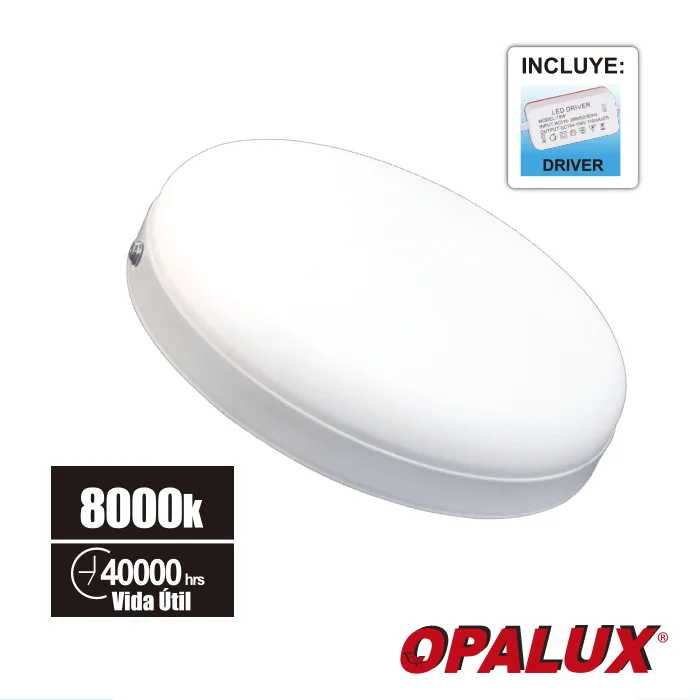 PANEL REDONDO 18W OPALUX 8000K 1620LM 175-265V