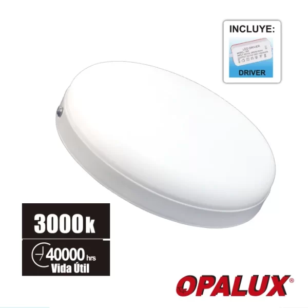 PANEL REDONDO 18W OPALUX 3000K 1620LM 175-265V