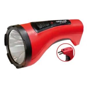 Linterna recargable OPALUX 3W LED 90 MTS luz alta y luz baja color rojo