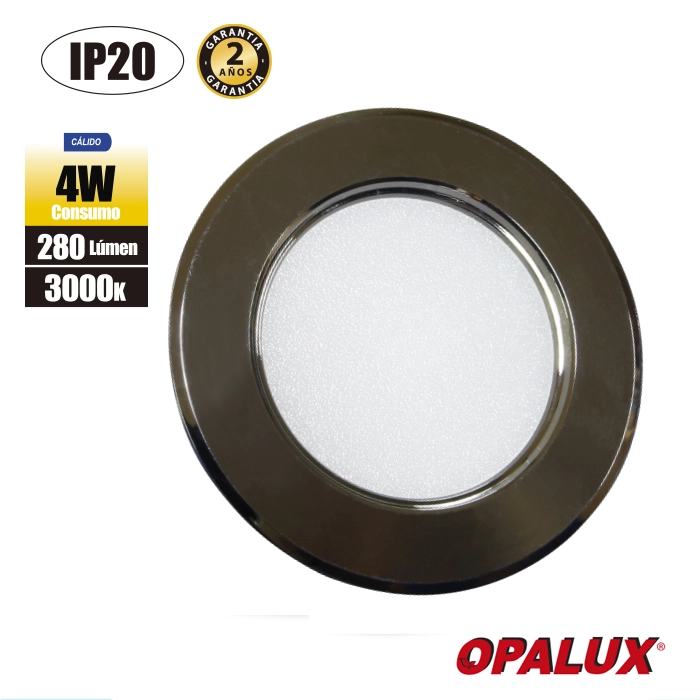 SPOT LIGHT PARA MUEBLE GRAFITO 3000K "OPALUX" 4W