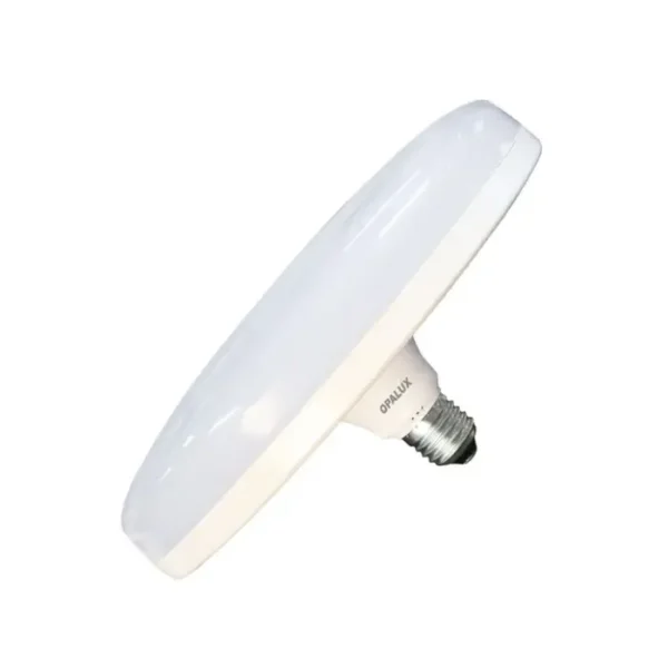 FOCO UFO E27 50W OPALUX 4100LM 3000K 25000HRS LUZ CALIDA AMARILLA 110V-240V