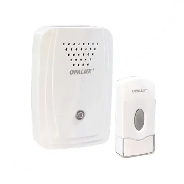 Timbre inalambrico  80MTS con 36 melodias 3 intensidades de sonido pulsador usa pila  (incluida) y receptor usa pilas AA (no incluidas)