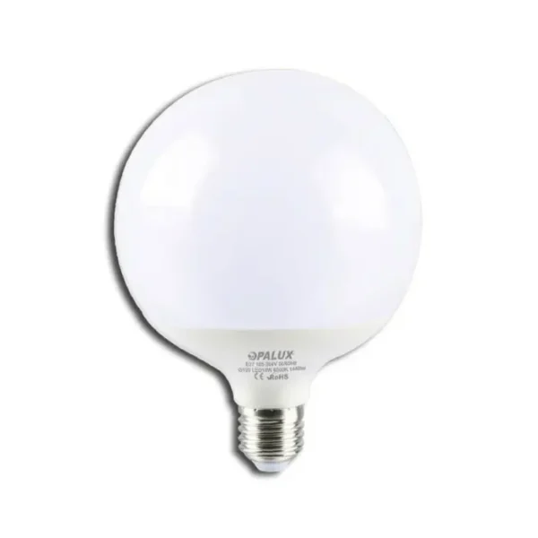 Foco led Bola 18W "Opalux"  Luz Blanca 6500K 220v rosca E27 1440 lumens 35,000hrs