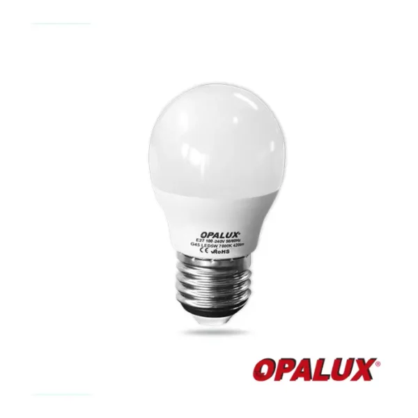 FOCO LED PARA CASA E27 5W OPALUX 420LM 6500K 35000HRS LUZ BLANCA 220V
