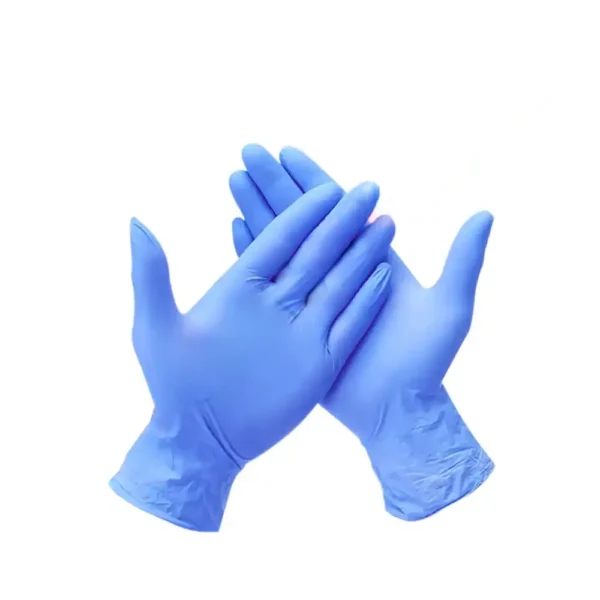 GUANTES DE NITRILO CELESTE 4 GRAMOS "OPALUX"