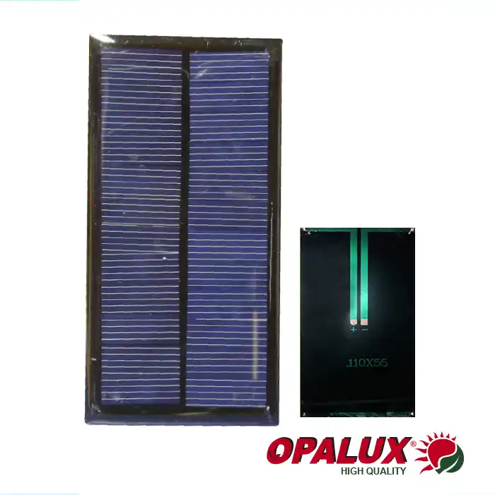 PANEL SOLAR DE 12V 110 X 55 MM