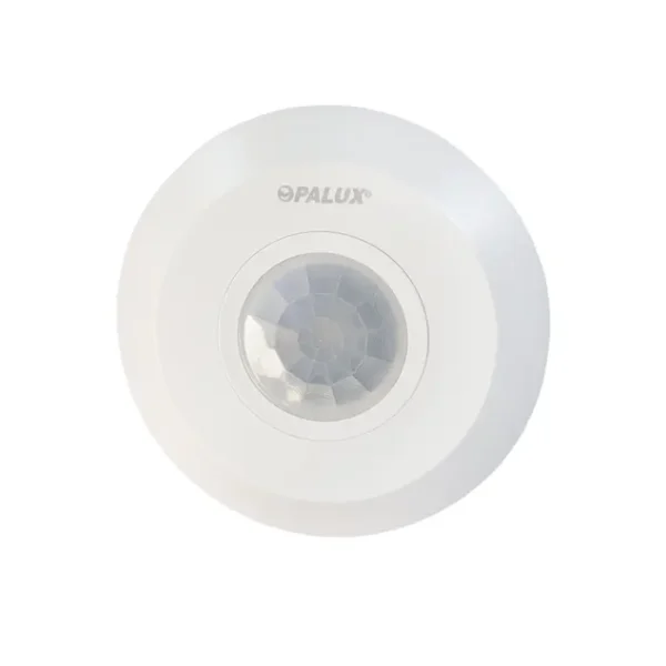 Sensor de movimiento 360° para techo detección a  6 mts horizontal tecnología PIR instalación hasta 4mts altura tiempo 10 seg – 15 min. SLIM