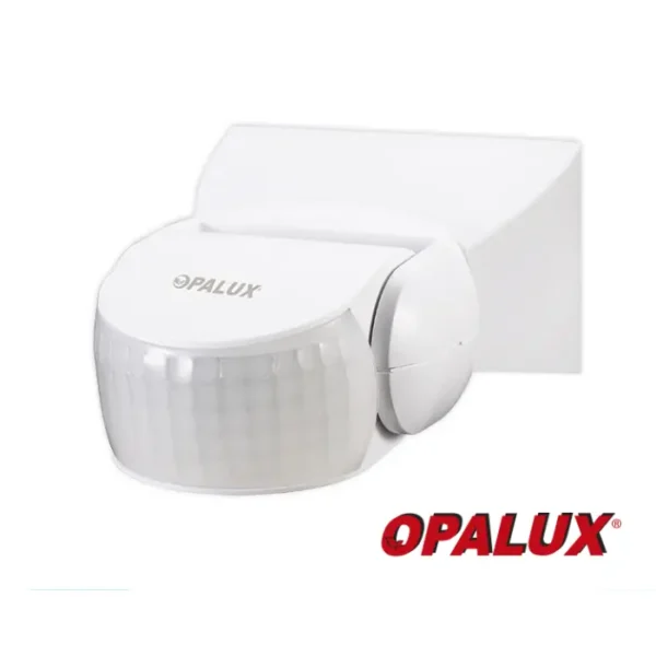 Sensor de movimiento 180° IP65 para luminarias de exteriores detección a 12 mts horizontal tecnología PIR instalación hasta 2.5mts altura tiempo 10 seg – 15 min.