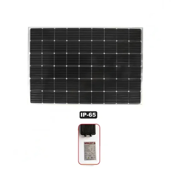 Panel Solar 250W 24v Monocristalino IP-65 “Opalux” 100% Real Fabrica VMP 28.4v IMP 8.5AMP  especial para cielos nublados o soleados