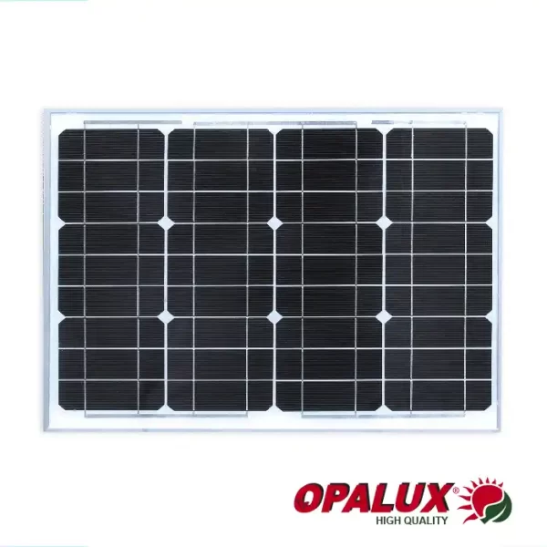 PANEL SOLAR MONOCRISTALINO DE 30W "OPALUX"