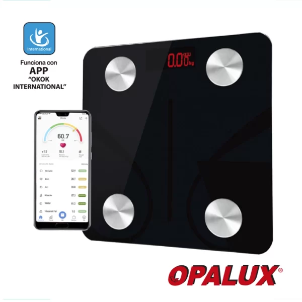 BALANZA ELECTRONICA SMART "OPALUX" 180KG 12 PARÁMETROS