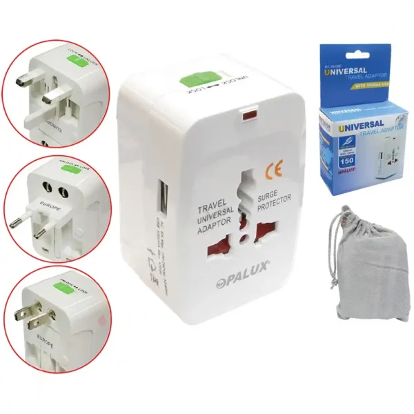 UTA-931B Adaptador Universal de corriente multiple con salida USB