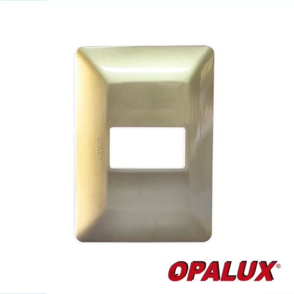 PLACA SIMPLE CON SOPORTE COLOR CHAMPAGNE "OPALUX" CJX20 MASTER 200