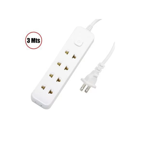 EXTENSIÓN MÚLTIPLE " OPALUX" 10 AMP 4 SALIDAS