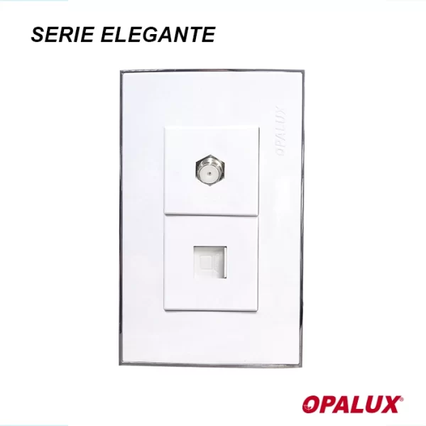 TOMA COAXIAL-RJ45 CAT6 CJX10 MASTER 200 LINEA ELEGANTE