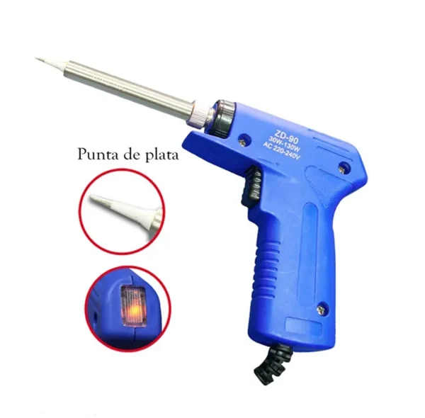 PISTOLA"TAKEMA"PUNTA EXTRA-DELGADA PLATA C/SWITCH