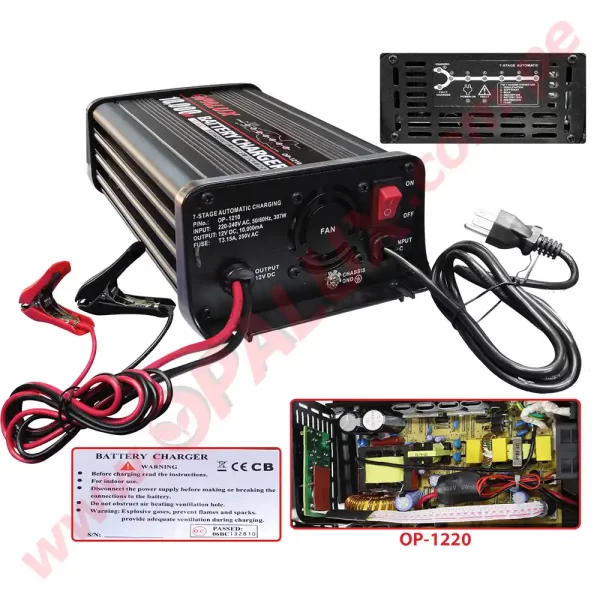 OP-1220 Cargador de Batería con corte Automático 20000mA