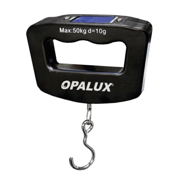 BALANZA DE GANCHO 50KG "OPALUX" 2 PILAS AAA, OPCION HOLD CJX100
