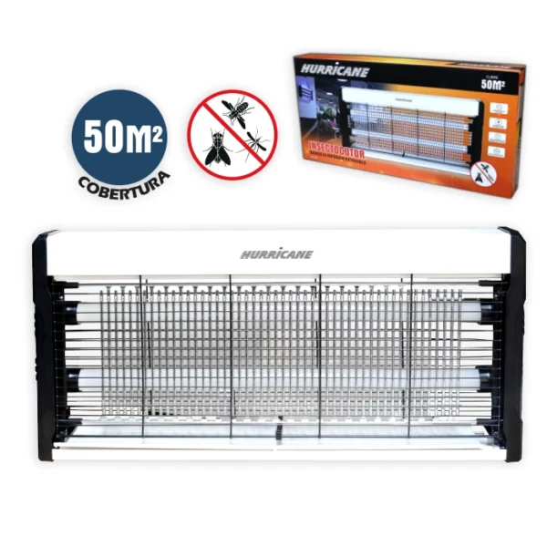 INSECTOCUTOR 2X10W DE BANDEJA INFERIOR EXTRAIBLE "HURRICANE"
