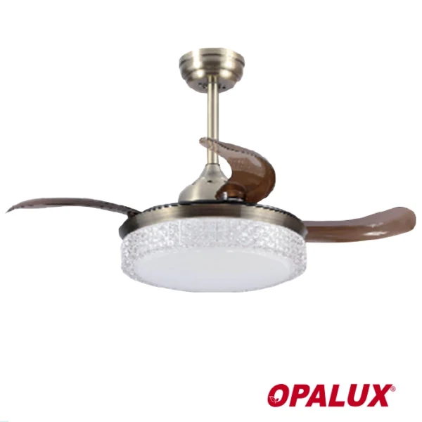 LAMPARA VENTILADOR GOLD OPALUX 40W 3CCT 4000LM 200-240V 6 VELOCIDADES