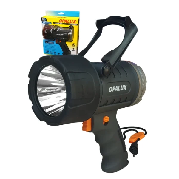 FARO PIRATA "OPALUX" 12W, 1000LM LUZ BLANCA, BAT LITIO 3.7 V, 2200MAH, 400MT ALCANCE, IP67 FLOTANTE, INC. TAPA ROJO, 1 PITO DE EMERGENCIA, TAPA LUMINICENTE, 3 MODOS (ALTA/BAJA/SOS) CARGA USB-TIPO C