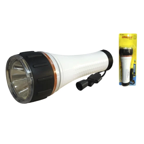 LINTERNA LED "OPALUX" 3W 200LM COMPATIBLE CON 3 TIPOS DE CARGA (2PILAS AA / 3 PILAS AAA / TIPO C) IP67