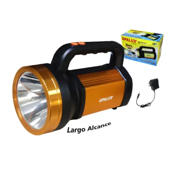 LINTERNA MULTIFUNCIÓN RECARGABLE 10W "OPALUX" 260 LM, 3.7V 3600MAH