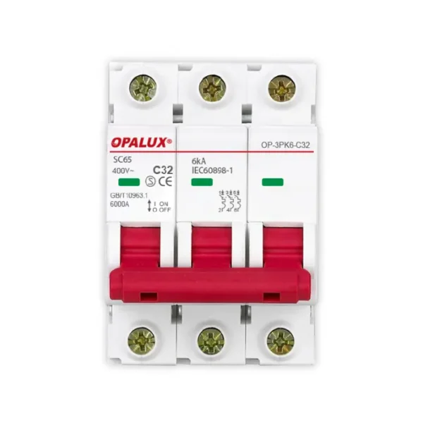 LLAVE TERMOMAGNETICA PARA RIEL 3 POLOS, 32 AMPERIOS 10KA