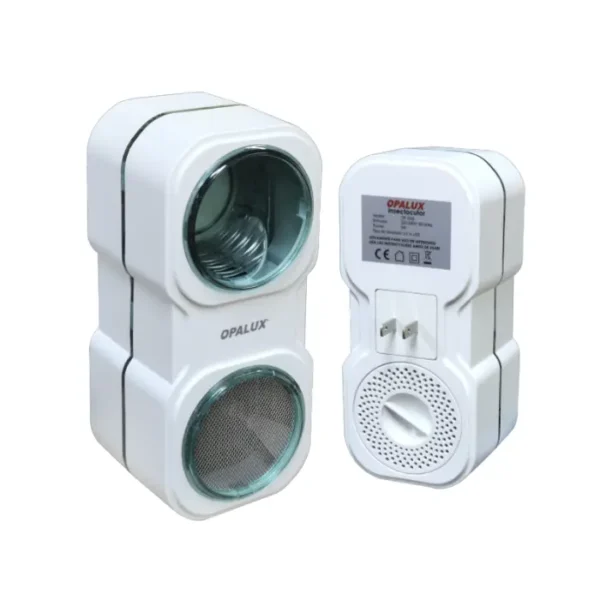 INSECTOCUTOR C/EXTRACTOR ENCHUFE 3W "OPALUX" UV-LED  220-240V 60HZ