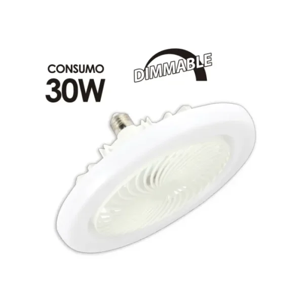 VENTILADOR MULTIFUNCION C/CONTROL "OPALUX" 30W 2700LM E27 85-265V - 60HZ 3CCT, 3 VELOCIDADES