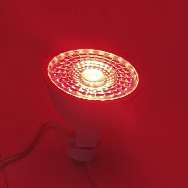 FOCO DICROICO 7W 7LED GU10 "OPALUX" 108LM ROJO 100-240V CJX100 - Imagen 2
