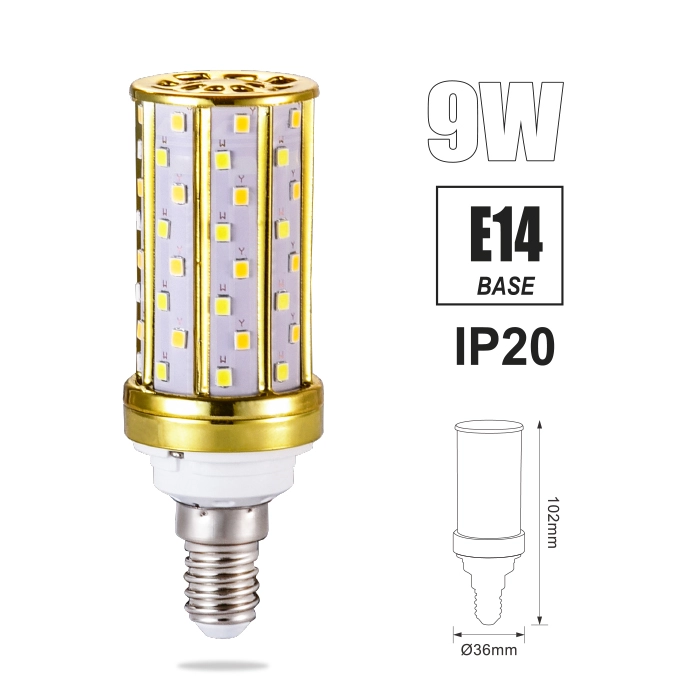 FOCO CORN TRICOLOR "OPALUX" 9W E14 CLASSIC