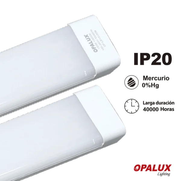 FIXTURE SLIM LED PAVONADO 150W LUZ BLANCA 120 CM "OPALUX"