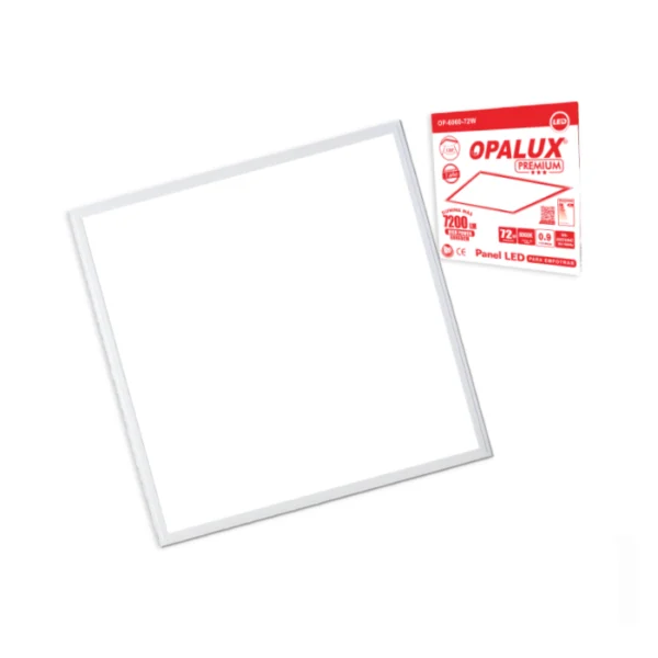 PANEL LED P/EMPOTRAR 60X60 72W "OPALUX"  8000-8500K 120° 85-265VAC (2undXcj// 10undXmaster)