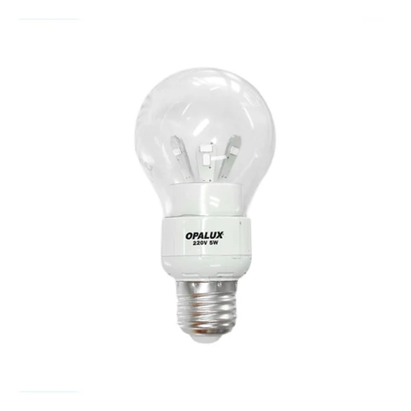 FOCO LED PARA CASA OPALUX AHORRADOR BOMBILLA DE VIDRIO 9 LEDS SMD (5W=50W)