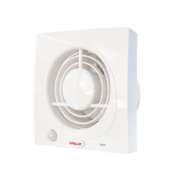 Extractor de aire  6" 25W 250M3/H 37db "Opalux" ABS color blanco con sensor de movimiento