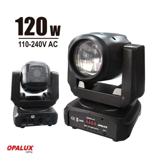 LUCES CABEZA MOVIL RGB W 8 COLORES 120W OPALUX