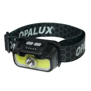 LINTERNA FRONTAL RECARGABLE 3W "OPALUX" 230LM, 7 MODOS DE ILUMINACIÓN C/SENSOR MOVIMIENTO/ENCENDIDO Y APAGADO